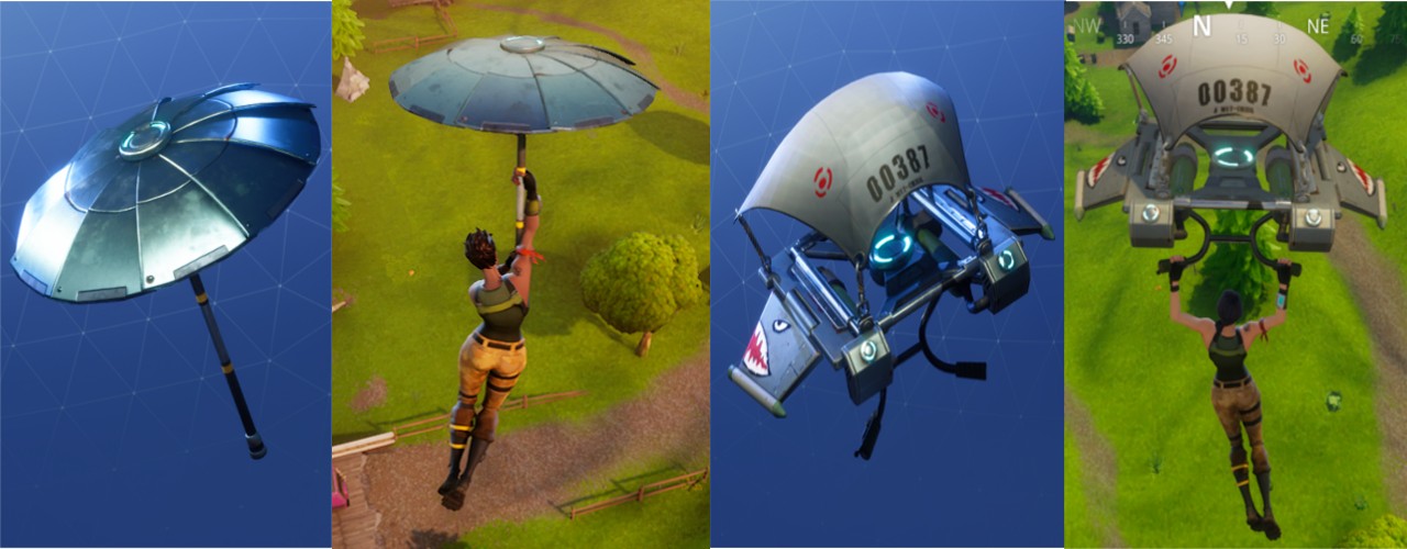 za wygranie rozgrywki otrzymuje sie parasol zwyciezcy a za osiagniecie 25 poziomu lotnie mako ktorymi mozesz pochwalic sie znajomym zdjecie ponizej - zlota parasolka fortnite