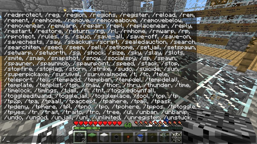 Komendy w grze Minecraft i wielu modyfikacjach Minecraft