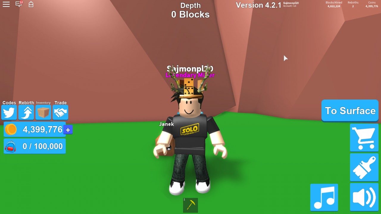 Jak Szybko Zdobyc Rebirth Na Mining Simulator Czyli Kody Roblox - grajac w te gre mozesz zdobyc 140 graj