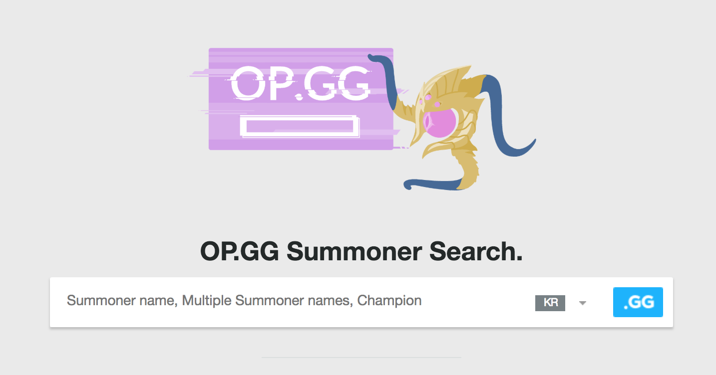 opgg summoner search